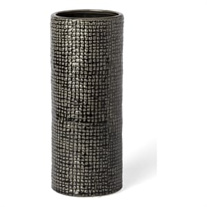 Mercana Furniture Kona II Medium Black with Gold Ceramic Vase