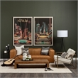 Mercana Watson Cream Fabric Wrap Gold Metal Frame Accent Chair