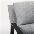 Mercana Guilia Castlerock Gray With Metal Frame Sling Accent Chair