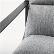Mercana Guilia Castlerock Gray With Metal Frame Sling Accent Chair
