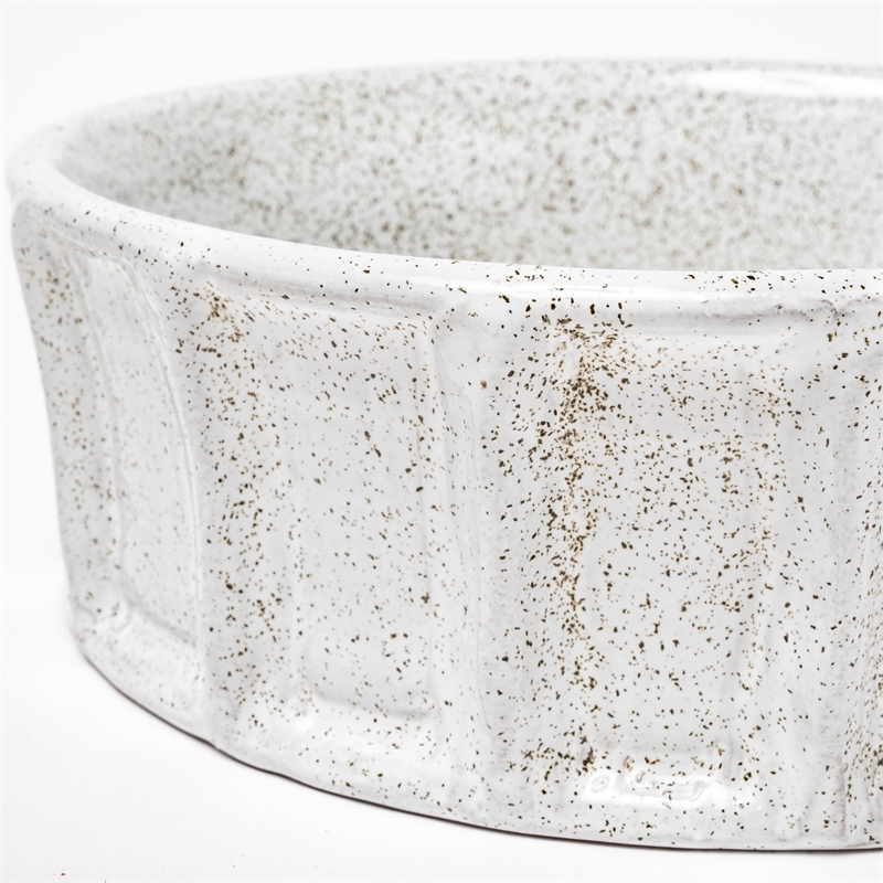 Mercana Furniture Silone Small Ceramic Bowl in White
