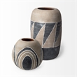 Mercana Furniture Ceramic Vase in Cove Grey/Brown