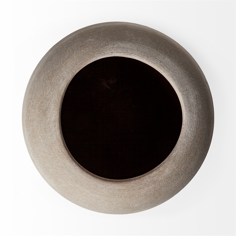Mercana Furniture Ceramic Vase in Cove Grey/Brown