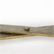 Mercana Excelsior Solid Wood Gold Metal Base 4 Cabinet Door Sideboard