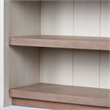 Mercana Fairview II Solid Wood Kitchen Island in White and Brown