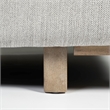 Mercana Roy II Frost Fabric Wood Frame Arm Chair in Gray and Brown