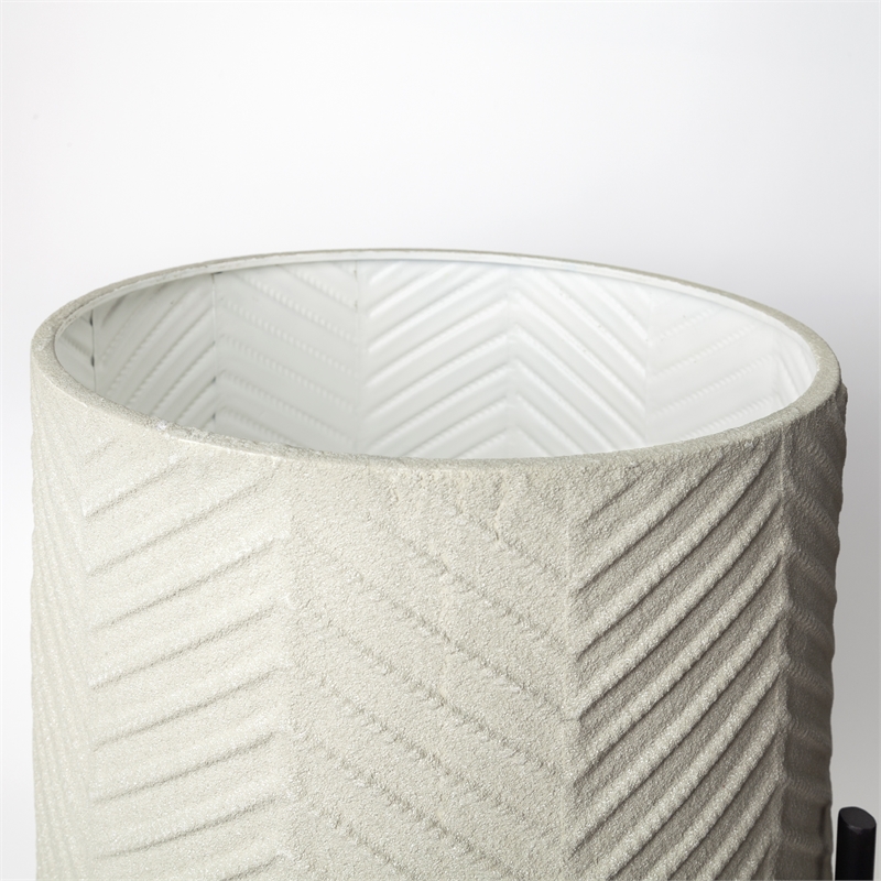 Mercana Mabel Metal Plant Stands in Eggshell White (Set of 2)