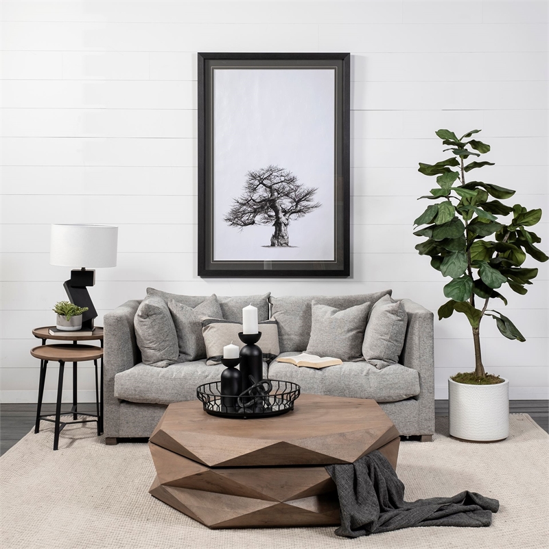 Mercana Alex Metal Decorative Table Candle Holder in Black