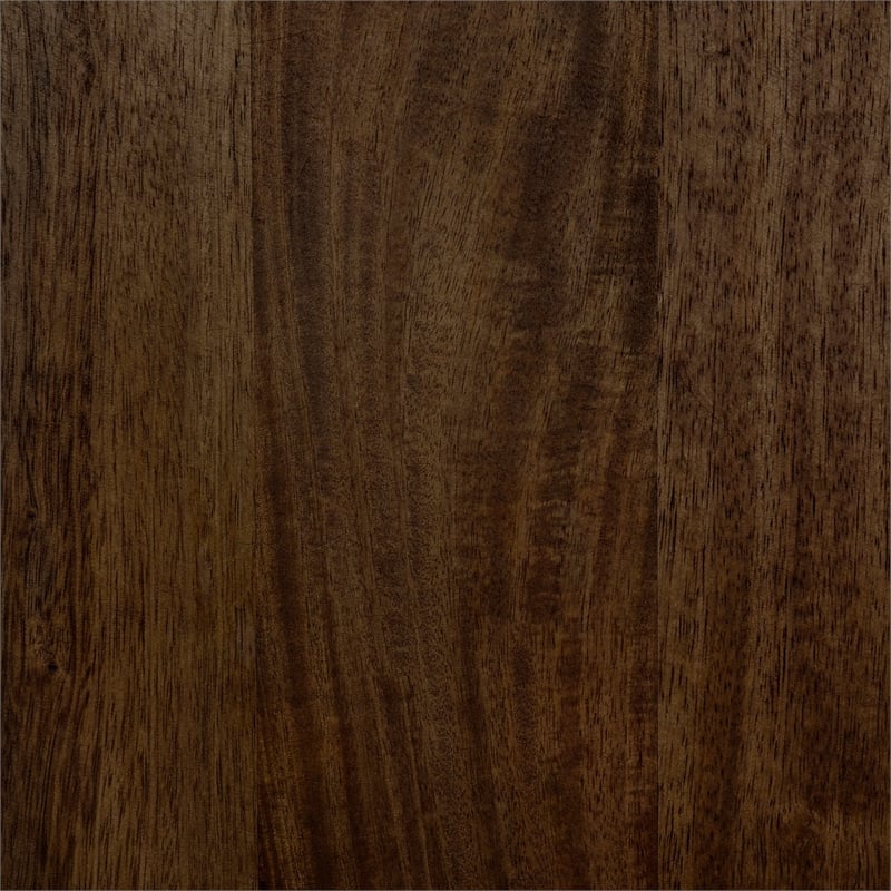 Mercana Glenn V Wood Seated Hall Tree with Storage in Brown