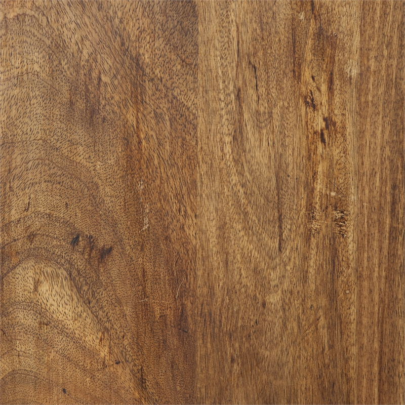 Mercana Brodie II Wood Copper Ladder Shelving Unit in Brown