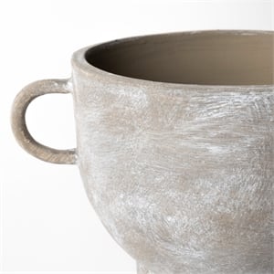 Mercana Deya Small Rustic Brown Ceramic Decorative Vase