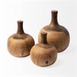 Mercana Afra Medium Brown Solid Wood Vase Shaped Decorative Object