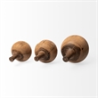 Mercana Afra Small Brown Solid Wood Vase Shaped Decorative Object