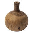 Mercana Afra Small Brown Solid Wood Vase Shaped Decorative Object