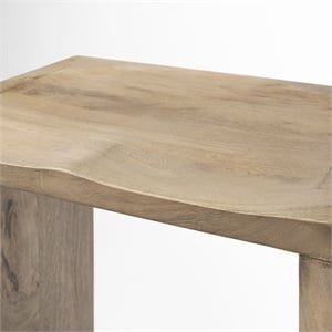 Mercana Aida IV 26&quot Seat Height Brown Wood Minimalist Inspired Counter Stool