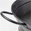 Mercana Reno 20L x 14W Black Metal Vintage Inspired Basket