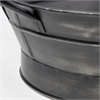 Mercana Reno 20L x 14W Black Metal Vintage Inspired Basket