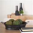 Mercana Reno 20L x 14W Black Metal Vintage Inspired Basket