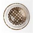 Reena II Large Gold Woven Metal Base Table Candle Holder