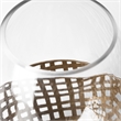 Reena II Large Gold Woven Metal Base Table Candle Holder