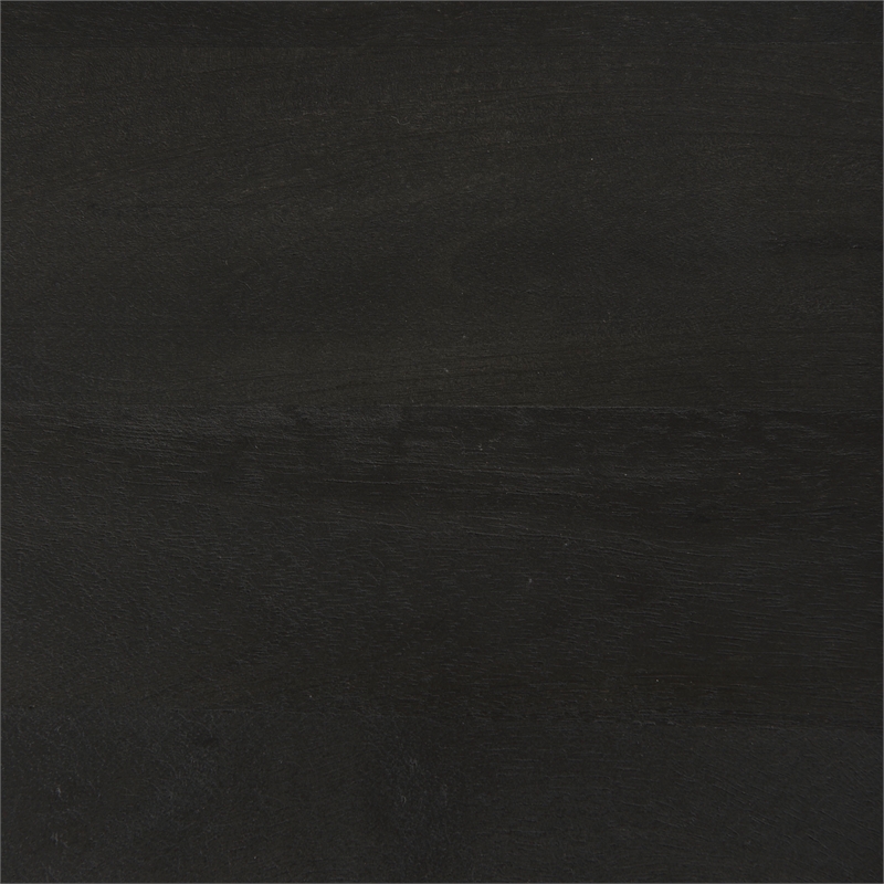 Mercana Arelius Dark Brown Wood W/ Black Metal Frame End/Side Table