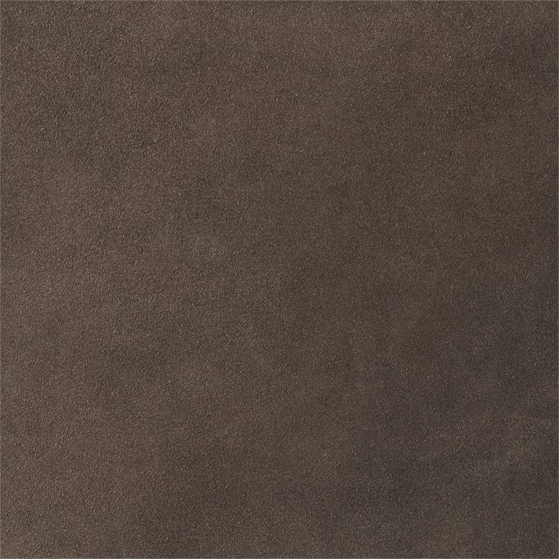 Berbick 21L x 25W x 42H Dark Brown Leather W/ Gun Metal Gray Frame Stool