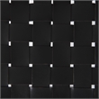 Clarissa 18.0L x 16.0W x 26.0H Black Woven Leather W/Metal Frame Stool