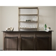 Clarissa 18.0L x 16.0W x 26.0H Black Woven Leather W/Metal Frame Stool