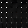 Clarissa 18.0L x 16.0W x 30.0H Black Woven Leather W/ Iron Frame Stool