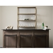 Clarissa 18.0L x 16.0W x 30.0H Black Woven Leather W/ Iron Frame Stool