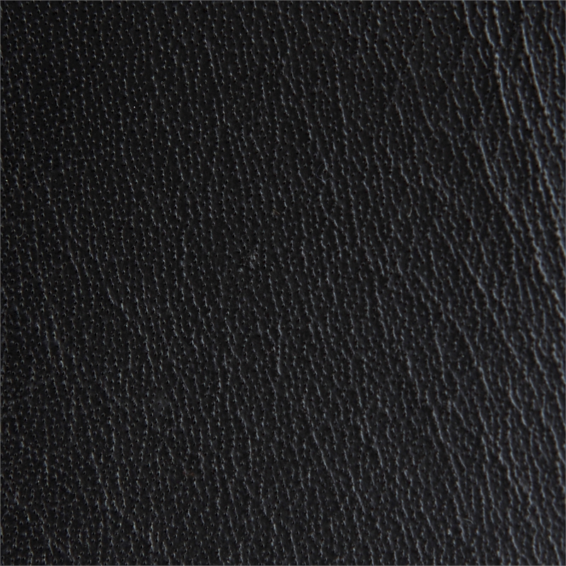 Clarissa 18.0L x 16.0W x 30.0H Black Woven Leather W/ Iron Frame Stool