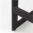 Kiran 18L x 17W x 26H Black Wood Counter Stool