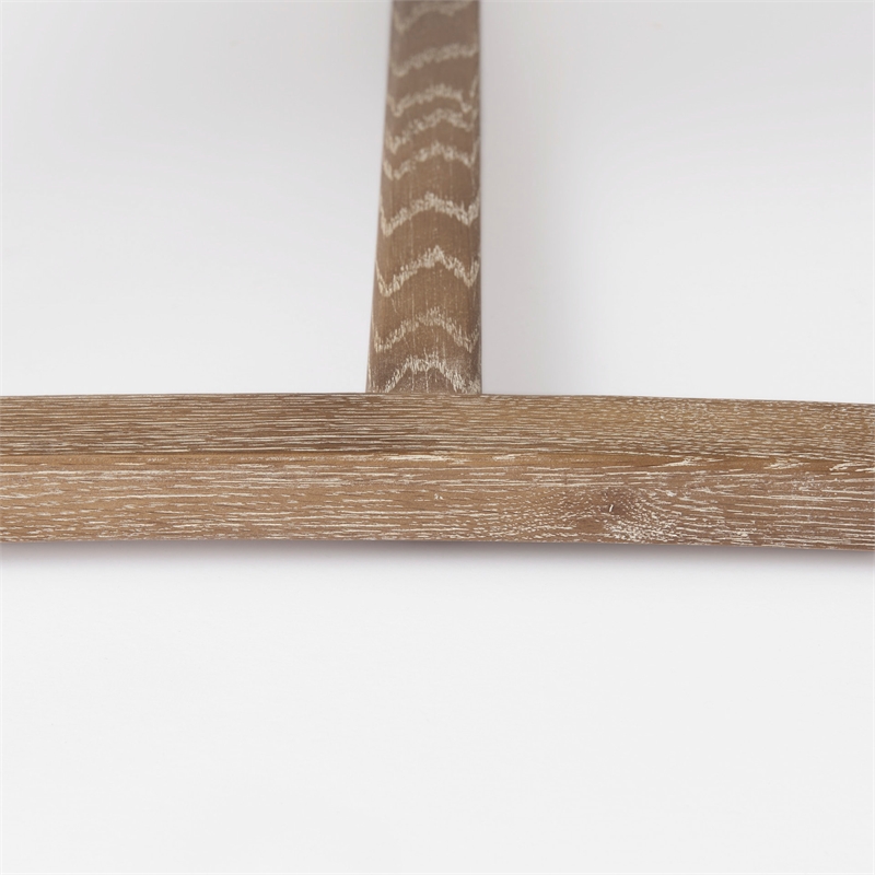 Mercana Brayden Light Brown Wood W/ Beige Fabric Seat Accent Chair