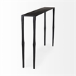 Mercana Timothy Ebony Black Iron Console/ Sofa Table