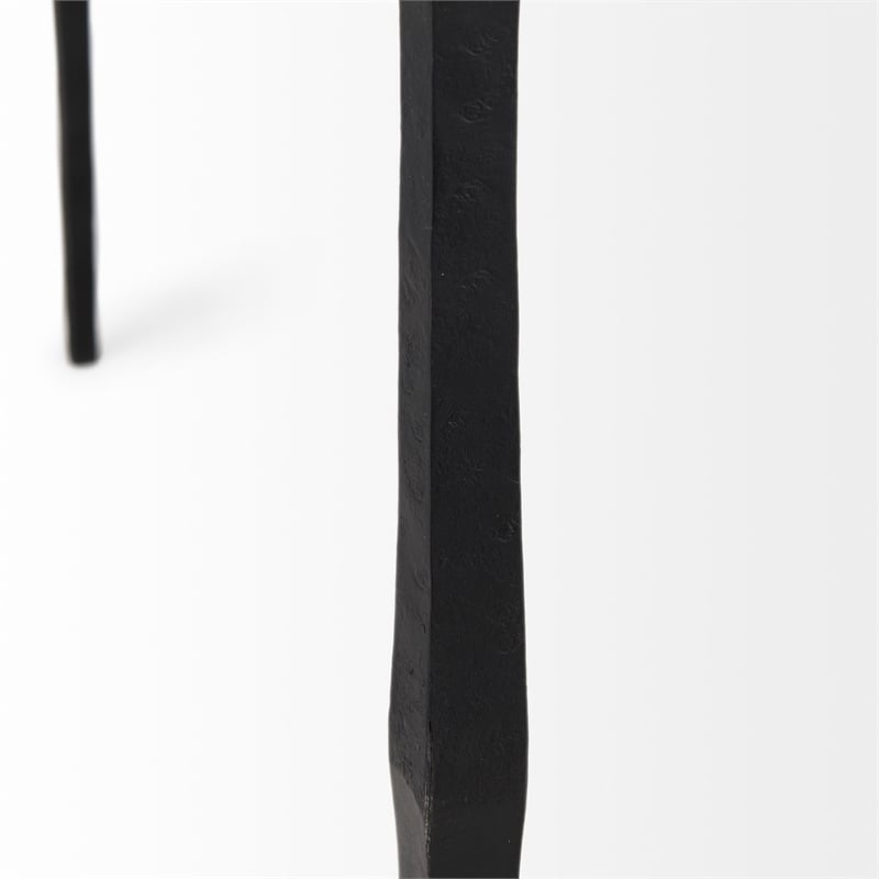 Mercana Timothy Ebony Black Iron Console/ Sofa Table