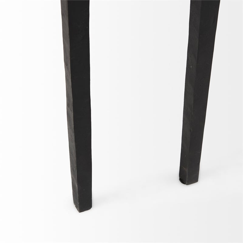 Mercana Timothy Ebony Black Iron Console/ Sofa Table