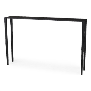 Mercana Timothy Ebony Black Iron Console/ Sofa Table