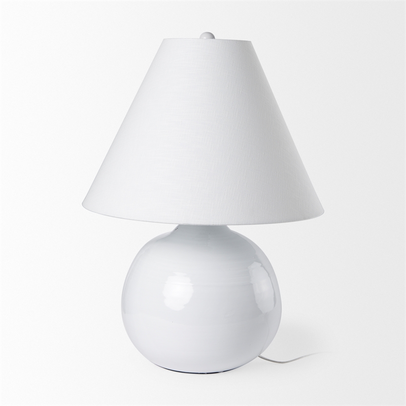 Mercana Mehdi White Ceramic Table Lamp