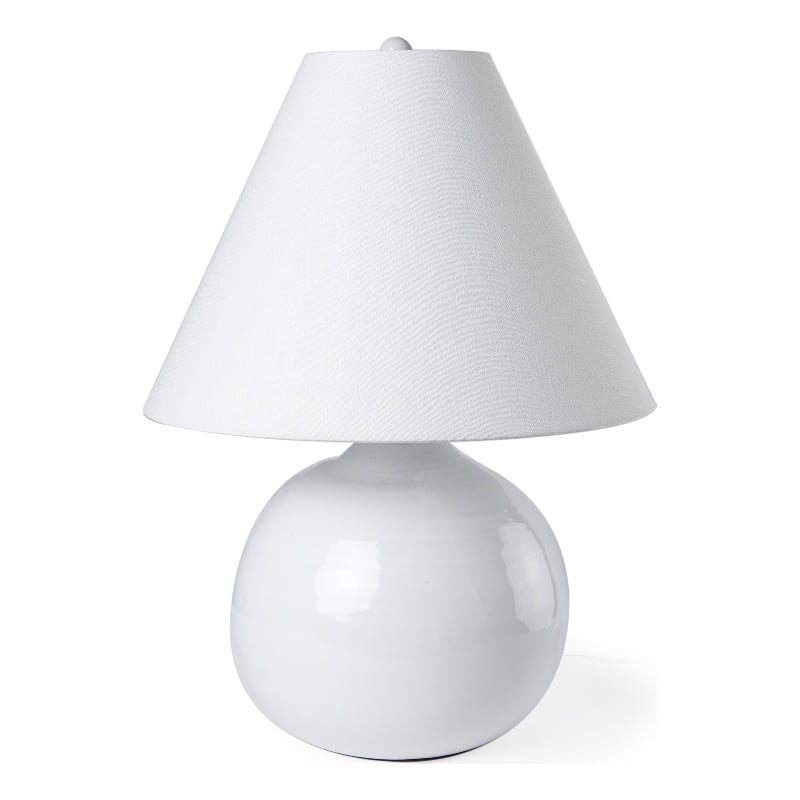 Mercana Mehdi White Ceramic Table Lamp