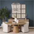 Mercana Rhone Gold Metal And Wood Beaded Chandelier