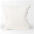 Mercana Jolie Cream W/ Black Print Linen Square Decorative Pillow Cover