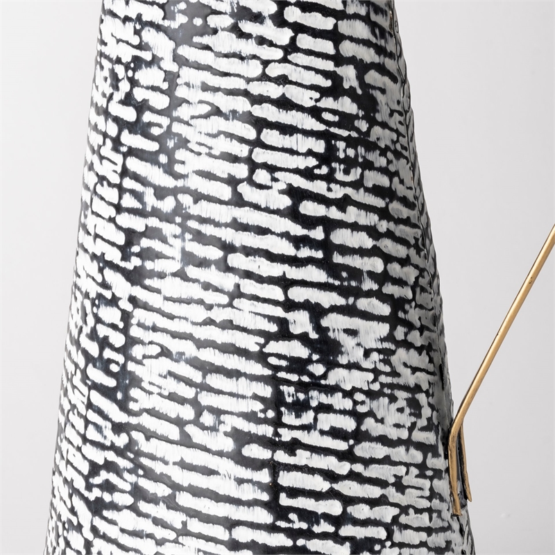 Mercana Colette Small Black/White Patterned Vase