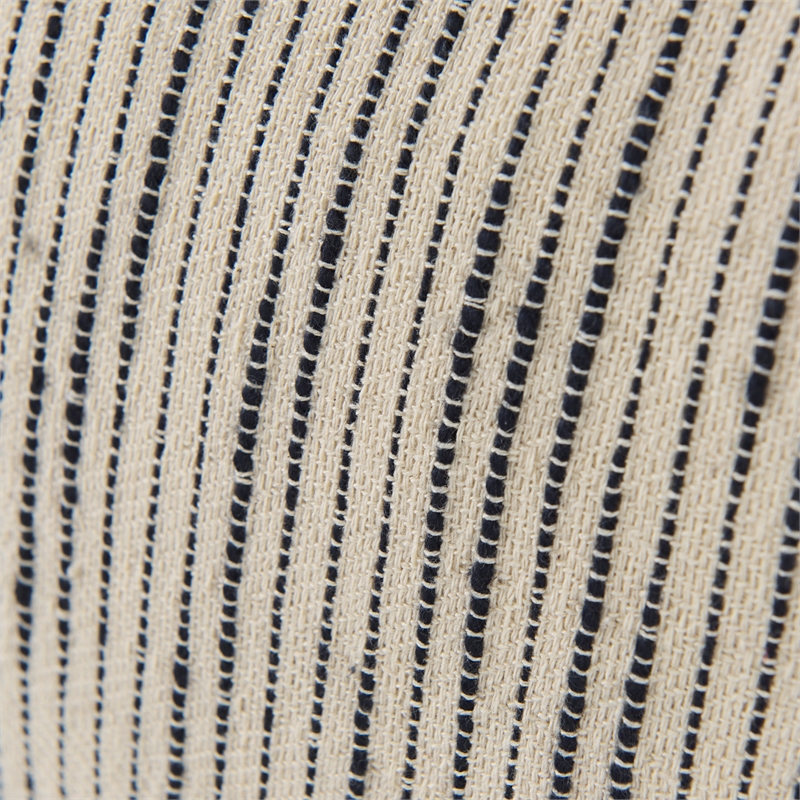 Mercana Krystal 18 X 18 Cream/Black Pom Pom Decorative Pillow Cover