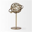 Mercana Atlas 10.0L X 8.0W X 12.0H Gold Metal Solar System Ornament