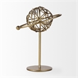 Mercana Atlas 10.0L X 8.0W X 12.0H Gold Metal Solar System Ornament