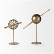 Mercana Atlas 10.0L X 8.0W X 12.0H Gold Metal Solar System Ornament