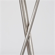 Mercana Ambrose Silver Metal W/Beige Fabric Shade Floor Lamp