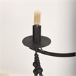 Mercana Selma Black Wood Bead And Metal Chandelier