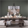 Mercana Selma Black Wood Bead And Metal Chandelier