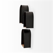 Mercana Finley Set Of 3 Black Metal W/Wood Wall Shelves